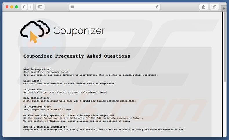 Couponizer FAQ