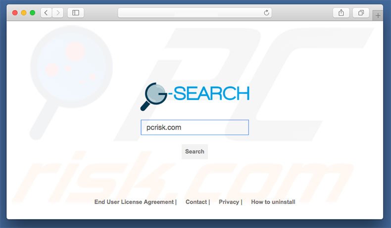 secuestrador de navegadores g-search.pro en un equipo de Mac