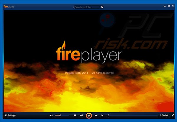 Captura de pantalla de la aplicación FirePlayer