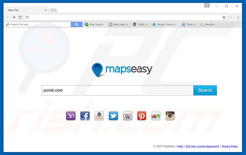 secuestrador de navegadores mapseasy.net