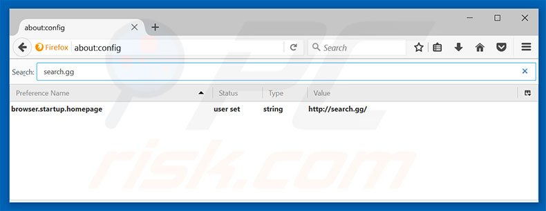 Eliminar search.gg del motor de búsqueda por defecto de Mozilla Firefox