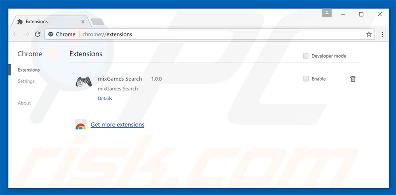 Eliminando las extensiones relacionadas con search.hr de Google Chrome