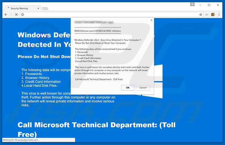 error falso Windows Defender Alert