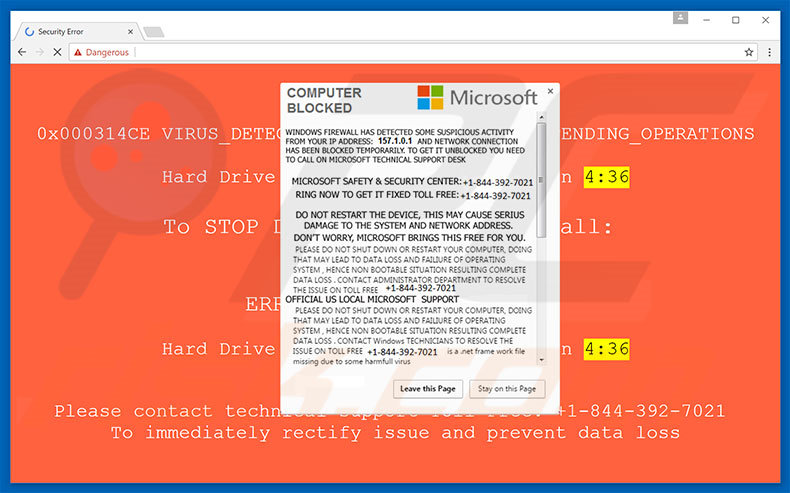 COMPUTER BLOCKED adware