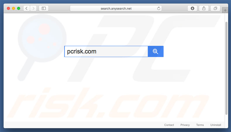 secuestrador de navegadores search.anysearch.net en un equipo de Mac