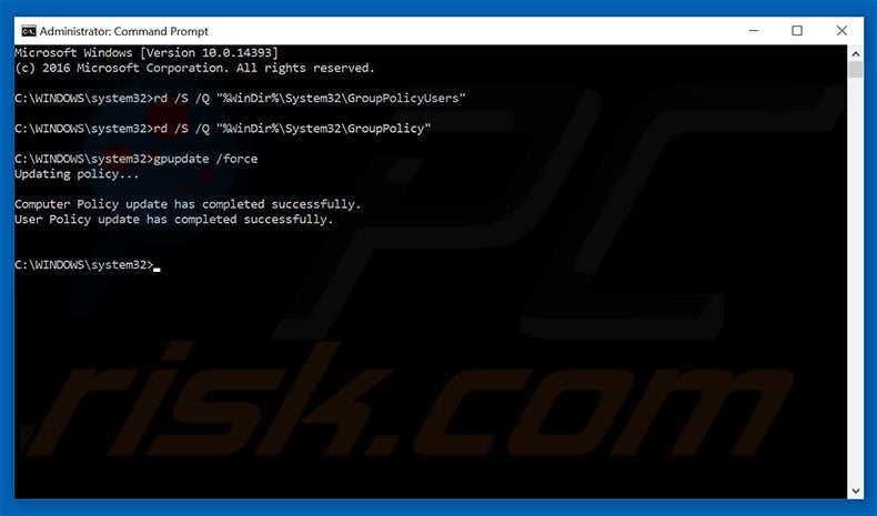 ventana de comandos para Bookmarks Access Command 