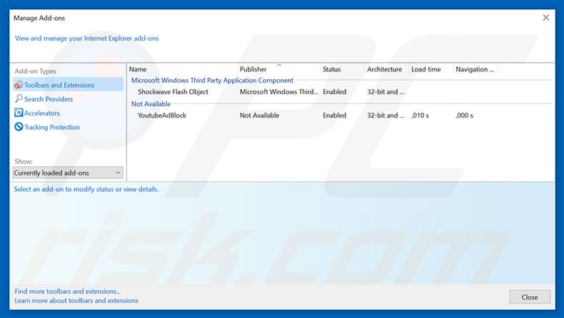 Eliminando los anuncios de Firewall detecting ‘suspicious’ incoming network connections de Internet Explorer paso 2