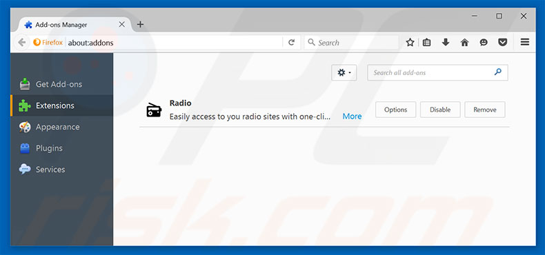 Eliminando secure-surf.net de las extensiones de Mozilla Firefox