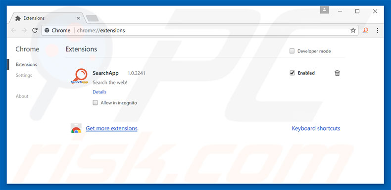 Eliminando los anuncios Quiclean de Google Chrome paso 2