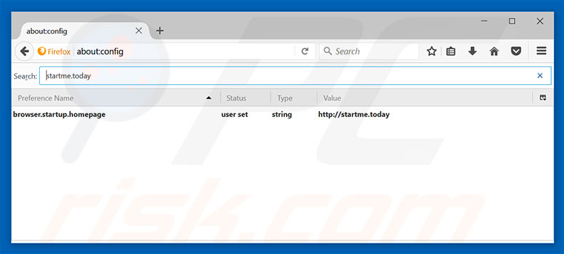 Eliminar startme.today del motor de búsqueda por defecto de Mozilla Firefox