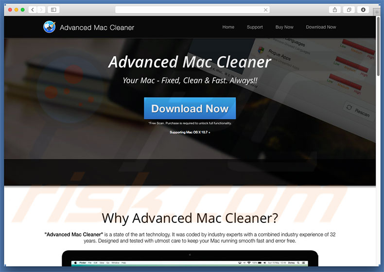 Advanced Mac Cleaner adware