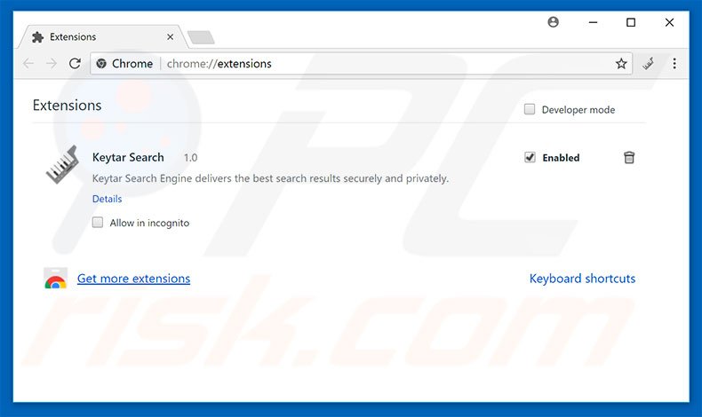 Eliminando las extensiones relacionadas con ampxsearch.com de Google Chrome