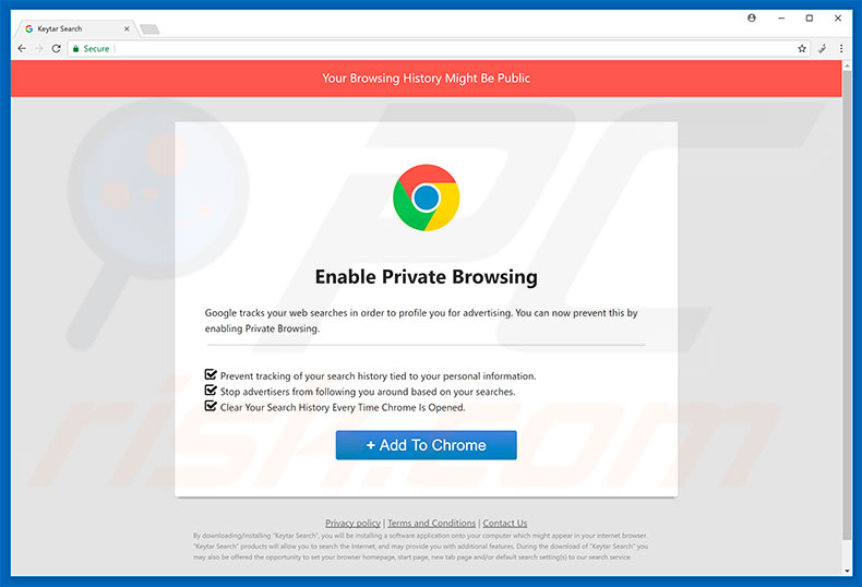 Sitio web destinado a promocionar el secuestrador de navegadores ampxsearch.com