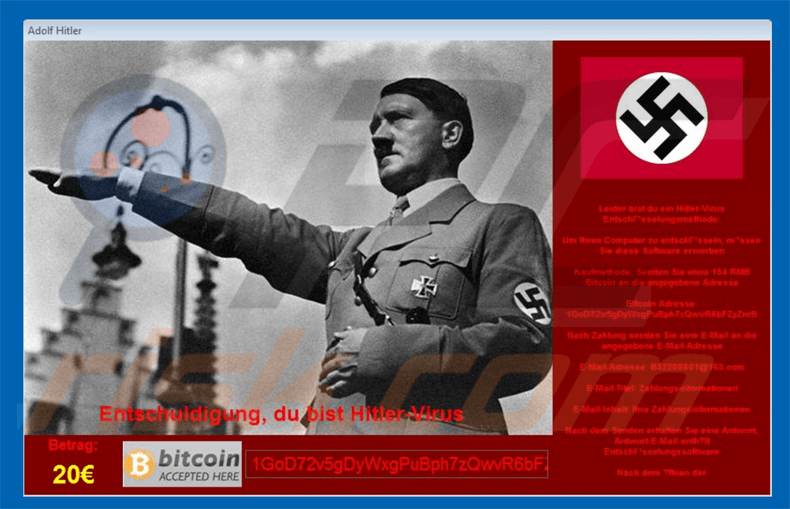 hitler ransomware .adolfhitler extensión para archivos cifrados