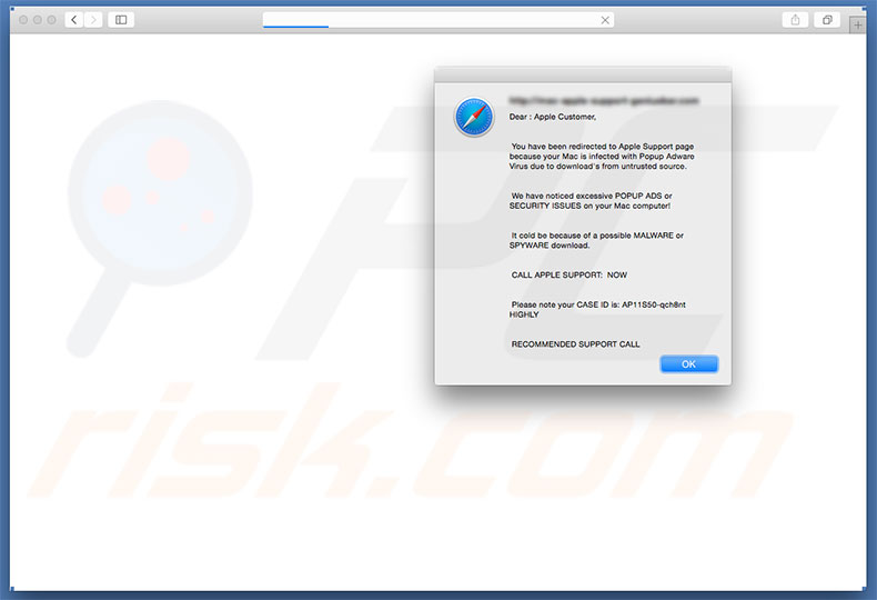estafa Your Mac Is Infected With Popup Adware Virus