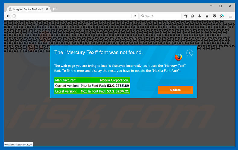 versión The Mercury Text Font Was Not Found Mozilla Firefox