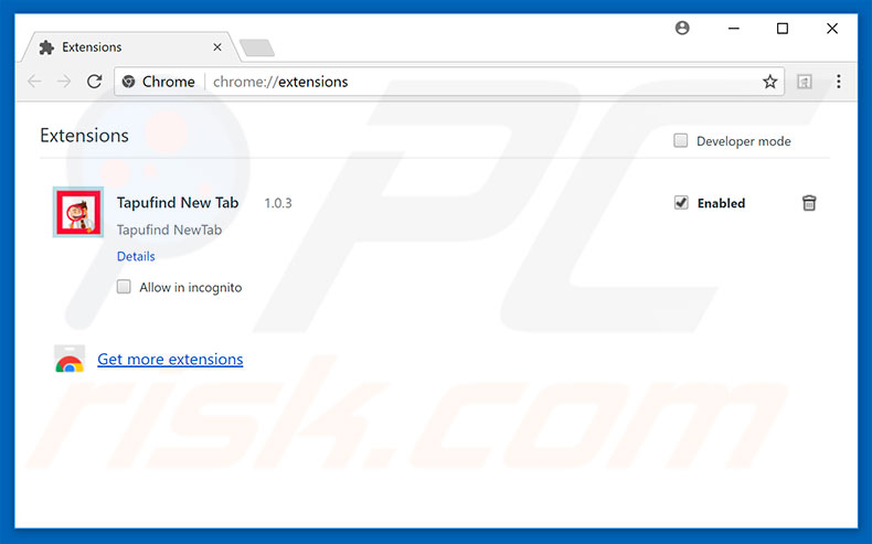 Eliminando los anuncios de El sitio web al que vas a acceder es engañoso de Google Chrome paso 2