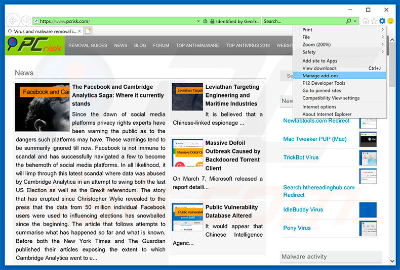 Paso para eliminar los anuncios de Pokki de Internet Explorer 1