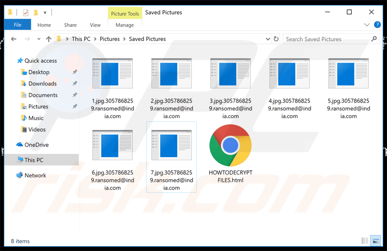 archivos encriptados por el virus actualizado de crypton - extensión ransomed@india.com 