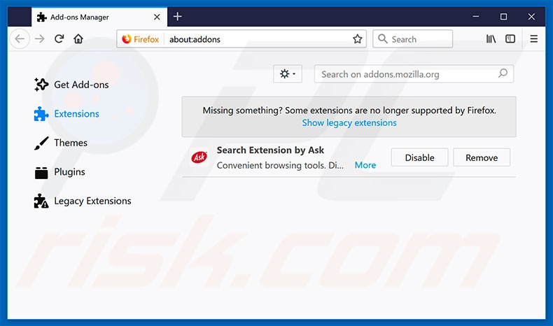 Eliminando los anuncios Multitimer de Mozilla Firefox paso 2