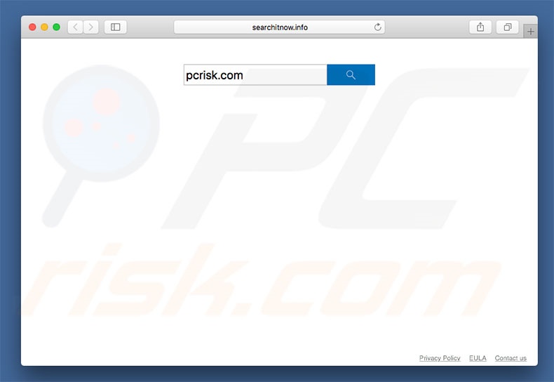 secuestrador de navegadores searchitnow.info en un equipo de Mac