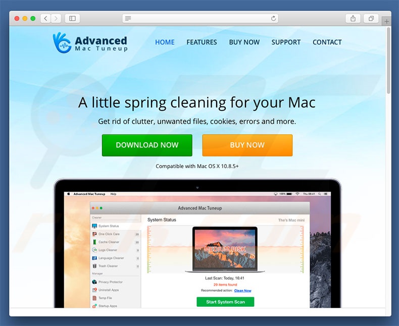 sitio web oficial Advanced Mac Tuneup