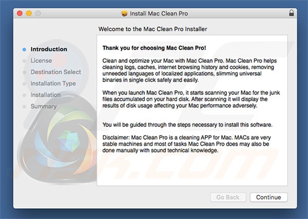 instalador oficial de Mac Clean Pro