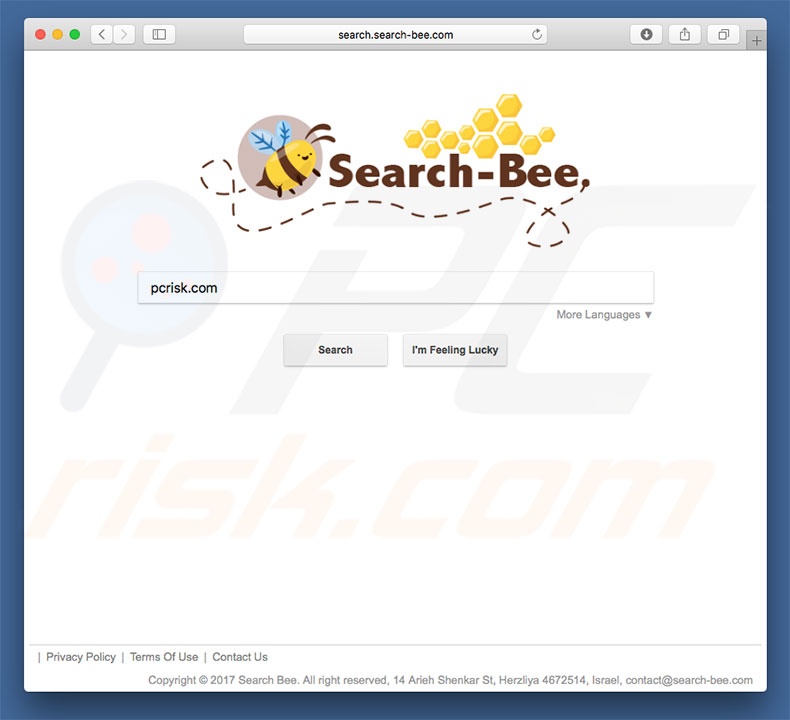 secuestrador de navegadores search.search-bee.com en un equipo de Mac