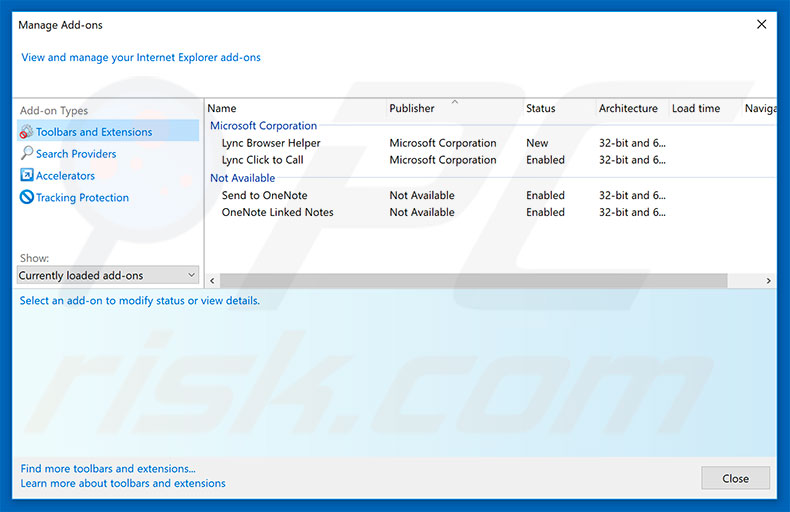 Eliminando extensiones engañosas de Internet Explorer paso 2