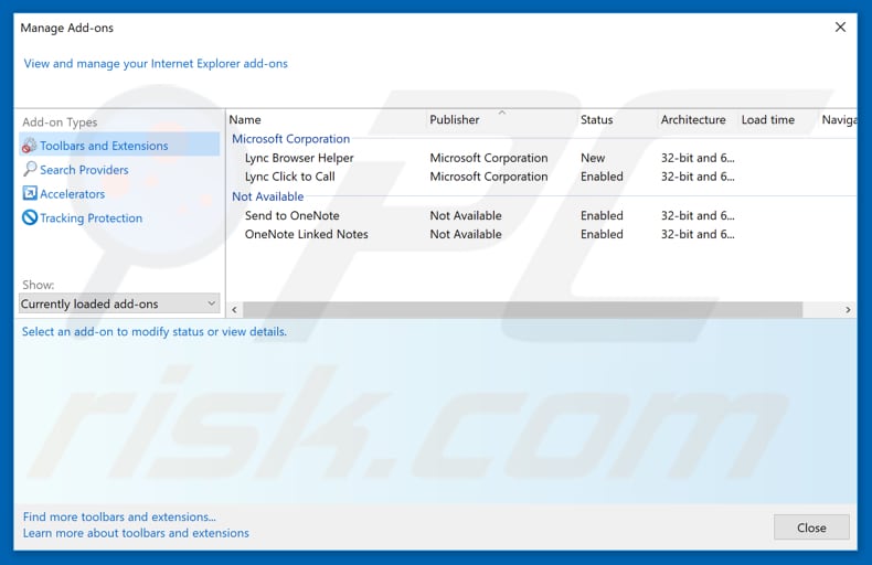 Eliminando extensiones engañosas de Internet Explorer paso 2