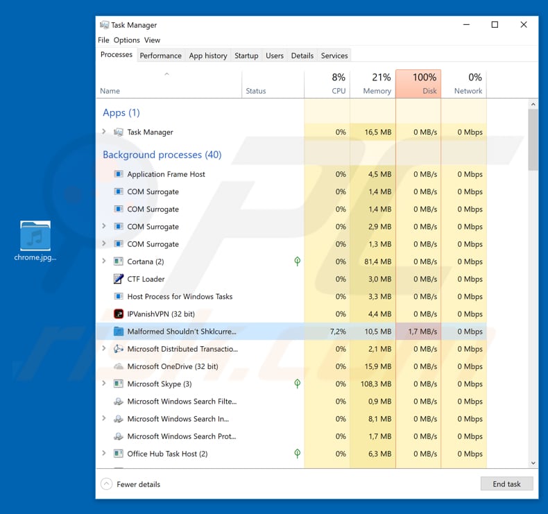 proceso crypted000007-ransomware