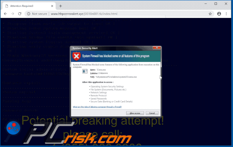 estafa System Firewall Has Blocked Some Features gif