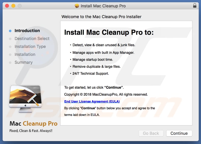 instalador de apps Mac Cleanup Pro