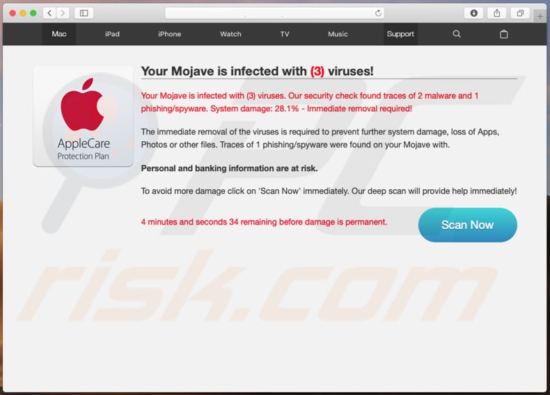 Your Mojave Is Infected With (3) Viruses! estafa