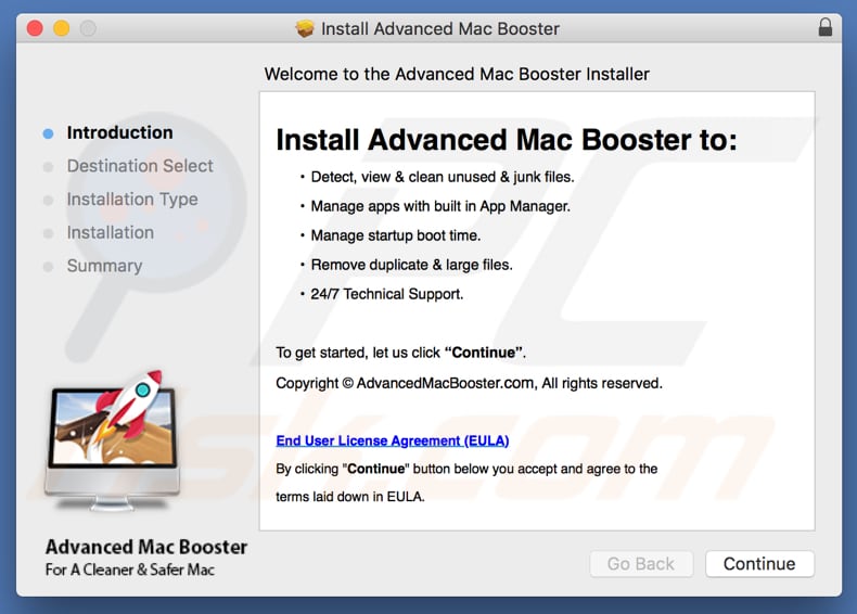 instalador de Advanced Mac Booster