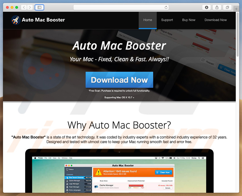 siTito web de descarga Auto Mac Booster