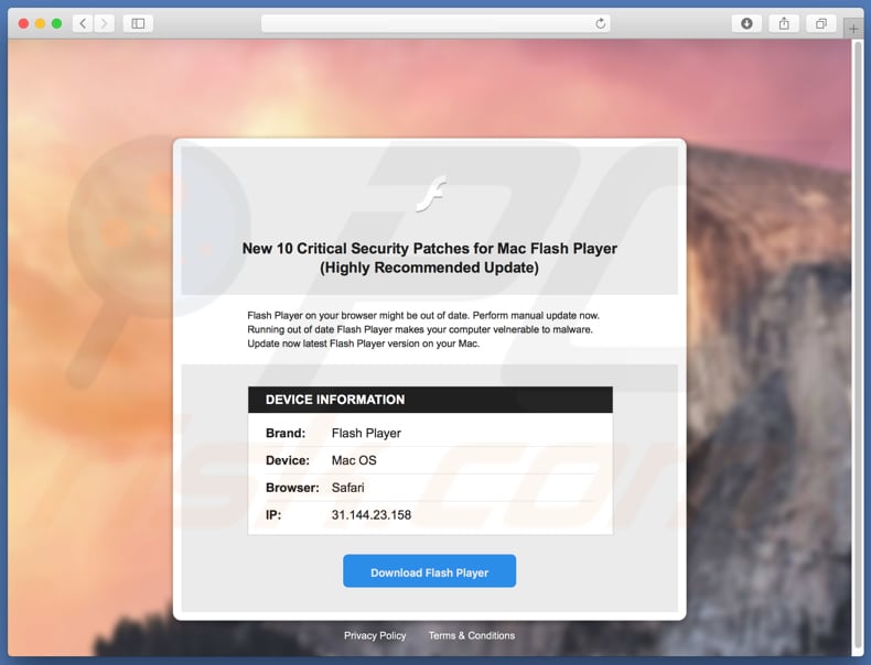 10 Critical Security Patches For Mac Flash Player estafa