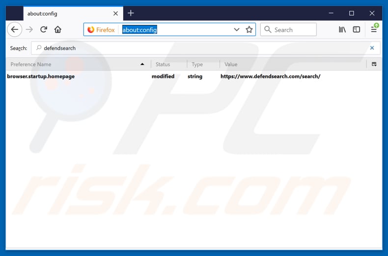 Eliminar defendsearch.com del motor de búsqueda por defecto de Mozilla Firefox
