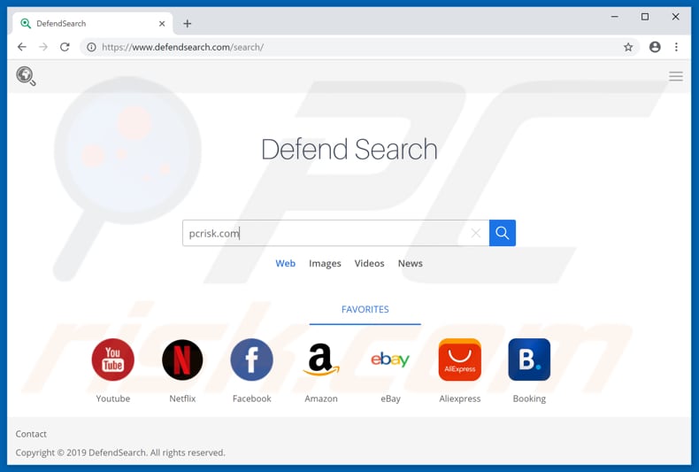 secuestrador de navegadores defendsearch.com