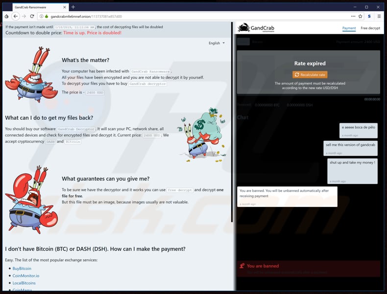sitio web GANDCRAB 5.2