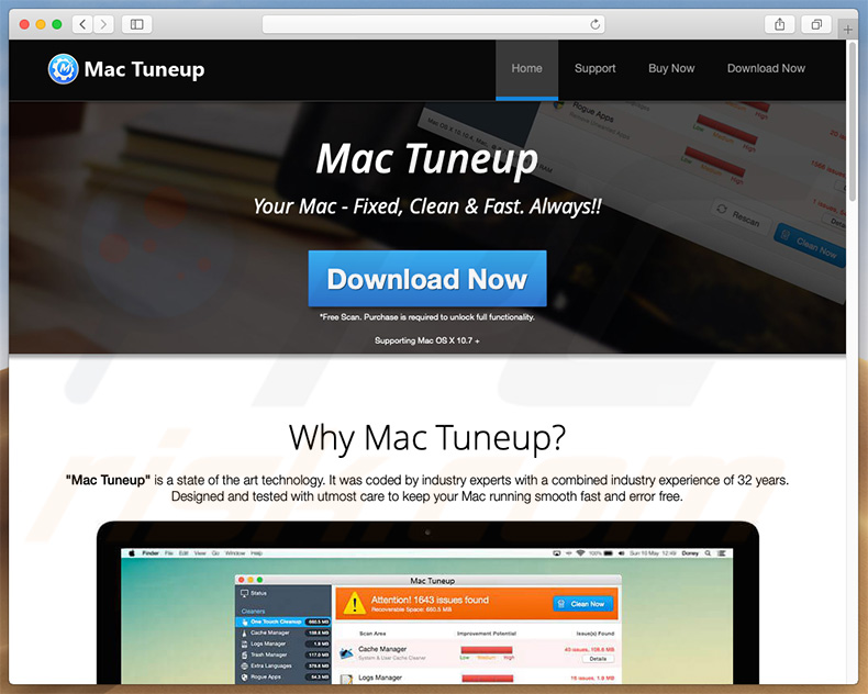 aplicación Mac Tuneup Pro unwanted