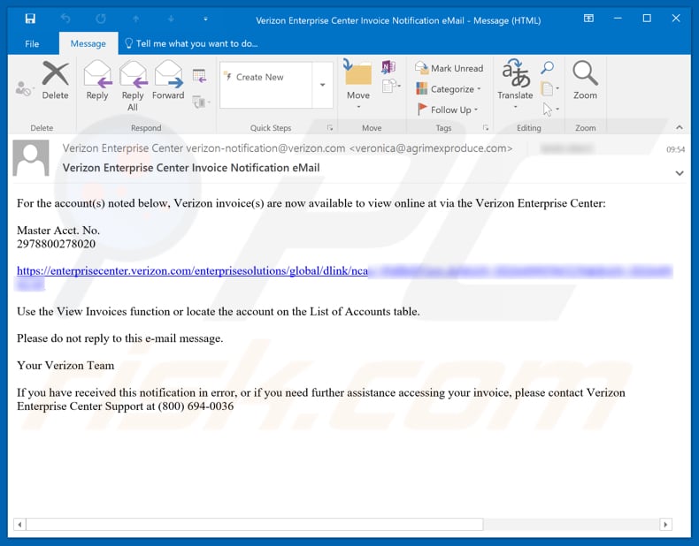 La estafa por correo electrónico de 