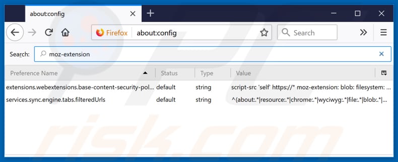 Eliminar pavadinimas del motor de búsqueda por defecto de Mozilla Firefox