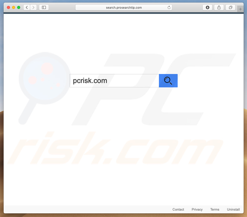 secuestrador de navegadores search.prosearchtip.com en un equipo de Mac