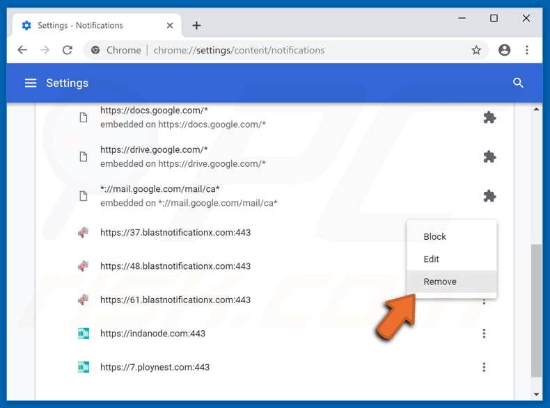 Desactivar las notificaciones emergentes en el navegador Google Chrome