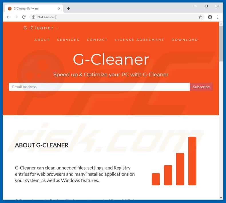 sitio web de g-cleaner