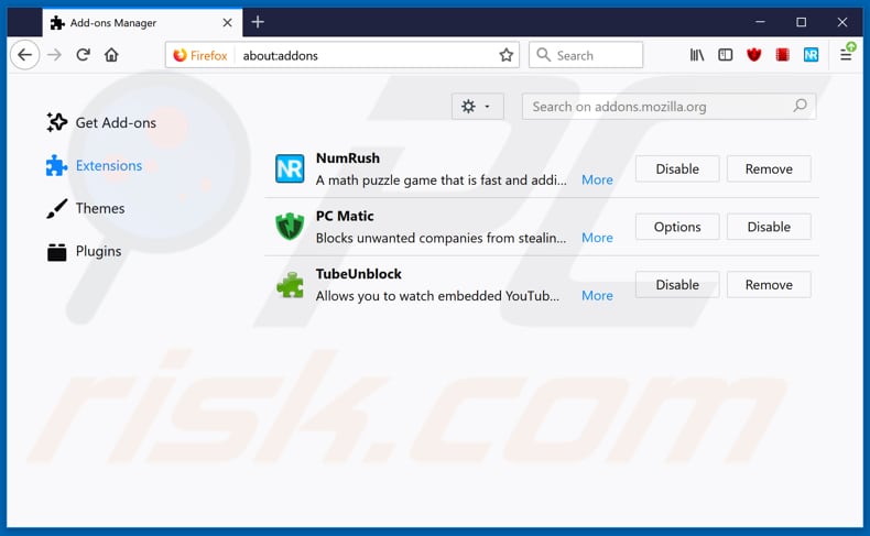 Eliminando los anuncios Kissmanga de Mozilla Firefox paso 2