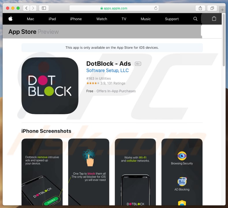 DotBlock en apple store