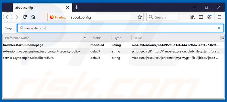Eliminando search.heasyweatherforecast.com del motor de búsqueda predeterminado de Mozilla Firefox