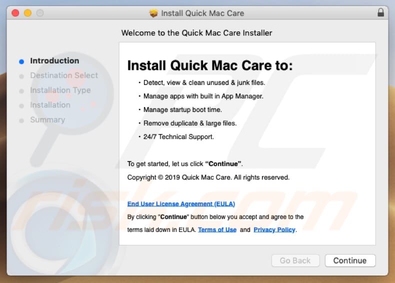 instalador Quick Mac Care
